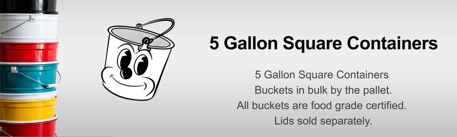 5 Gallon Square Containers