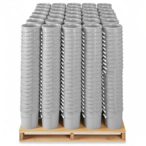 Pallet: 720 x 1-Gallon Food-Grade Plastic Buckets with Handles – $1,044 without lids Grey