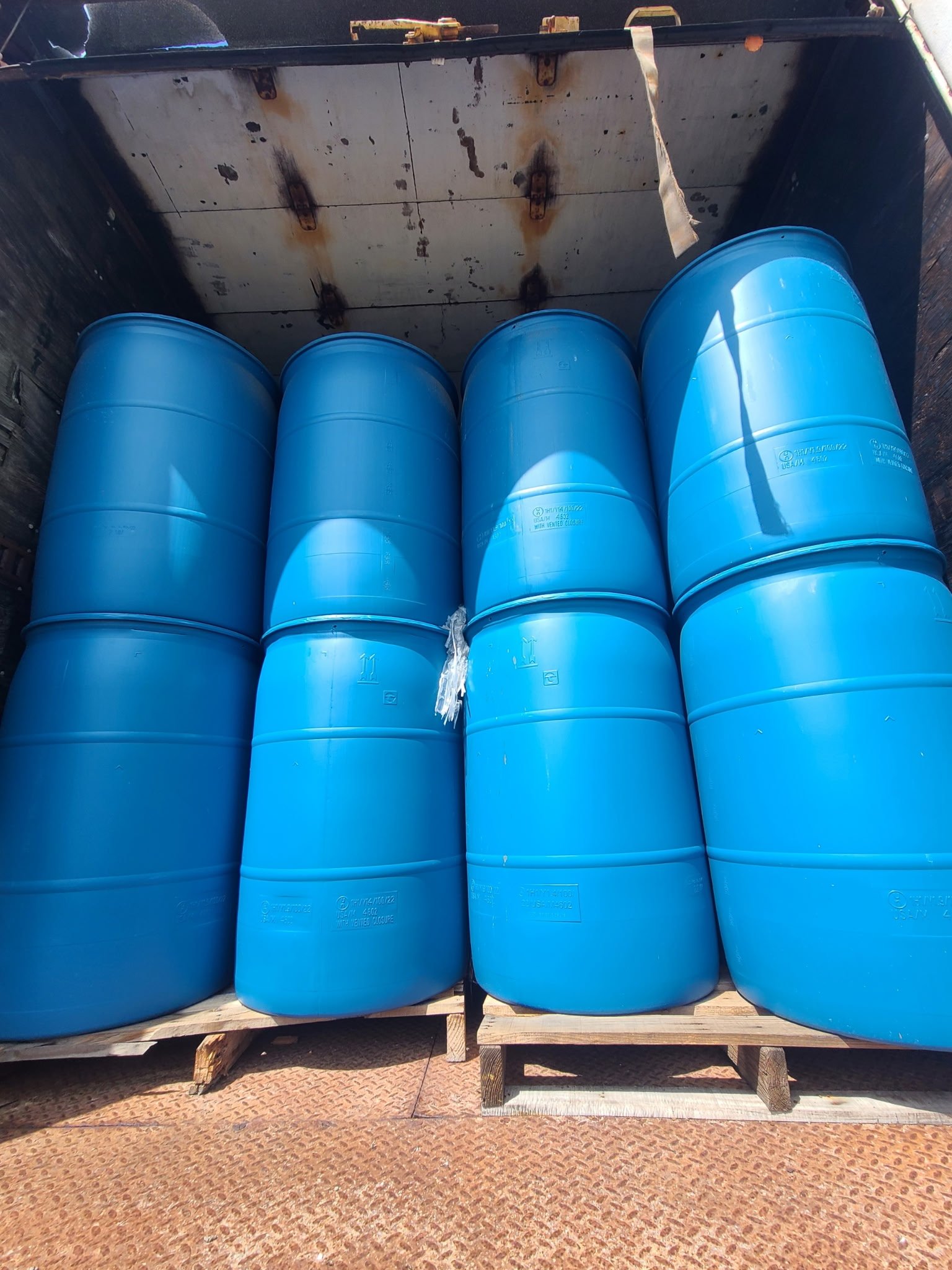 Wholesale 55 gallon blue plastic reconditioned drums
